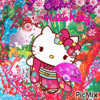 Geisha Kitty - GIF animé gratuit