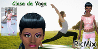 Clase de Yoga - GIF animasi gratis