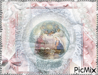 Jesus in a manger - Ingyenes animált GIF