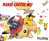 Pikachu is here for you! :) GIF animé