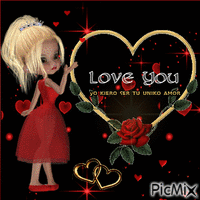 Love you - Ingyenes animált GIF