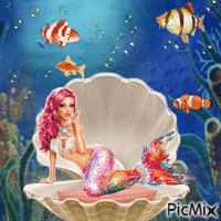 Mermaid - GIF animado gratis