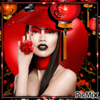 china in red - GIF animate gratis