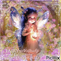 Fairy girl child garden - Animovaný GIF zadarmo