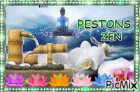 Restons zen animowany gif