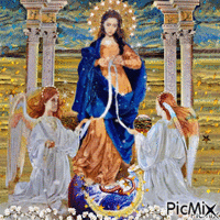 Vergine Maria che scioglie i nodi - GIF animé gratuit