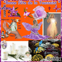 *Bonne fête de la Toussaint* анимированный гифка