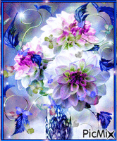 Flores e Borboletas animirani GIF