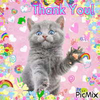 Thank you! Merci! - Безплатен анимиран GIF