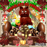 Chocolats de Pâques - GIF animé gratuit