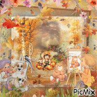 Autumn (clean out - stamps 1) GIF animé