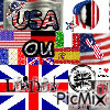 USA ou London Animated GIF