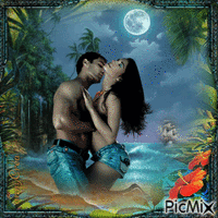 Romance en été - Darmowy animowany GIF