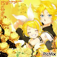 rin and len kagamine - Free animated GIF