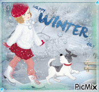 happy winter анимирани ГИФ