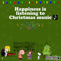 Listening To Christmas Music animoitu GIF