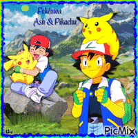 Ash & Pikachu / Pokemon - 無料のアニメーション GIF