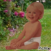 Real baby outside анимирани ГИФ