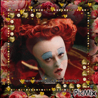 Red Queen Alice In Wonderland - GIF animé gratuit