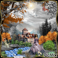 PAYSAGE D'AUTOMNE animowany gif
