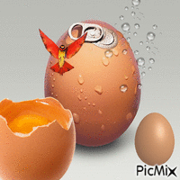 De huevo GIF animé