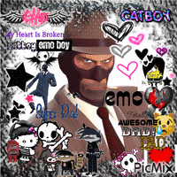 emo spy tf2 💔💔 Animated GIF