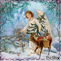 winter angel-angehiver - Бесплатный анимированный гифка