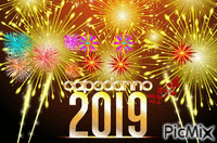 Capodanno 2019 animirani GIF
