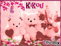🐻 🐻 Kikou les nounours  🌸  🌹 Je vous  souhaite un  bon     samedi         💓 💓 Mille Bisous  💖  🌸  ☕ 🐻 🐻 - GIF animé gratuit