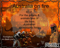 Australia on fire - GIF animé gratuit