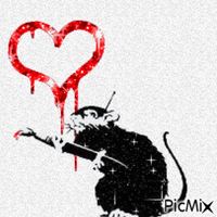 Banky's rat art - GIF animasi gratis