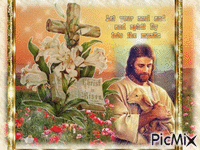 Jesus  has risen - GIF animé gratuit
