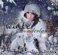 Winter wonderland анимированный гифка