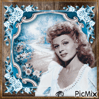 Rita Hayworth Actrice américaine animovaný GIF