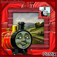 ♦#♦James the Splendid Red Engine♦#♦ GIF animado