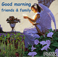 angel good morning Animated GIF