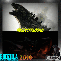 Godzilla 2014 анимиран GIF