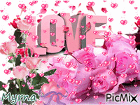 pink_roses - GIF animado grátis