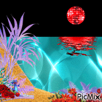 glass beach picmix GIF animé