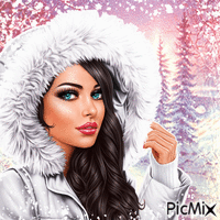 Winter beauty-contest - Bezmaksas animēts GIF