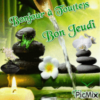 Bonjour Bon Jeudi Kissous - GIF animate gratis