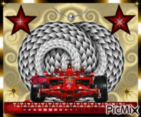 voiture rouge animovaný GIF