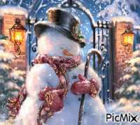muñeco nieve - Ingyenes animált GIF