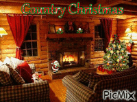 Country Christmas - GIF animate gratis