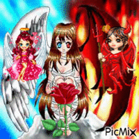 ange et démon - Zdarma animovaný GIF