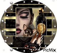 Parfum noir et or - 免费动画 GIF