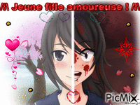 Attention, jeune fille amoureuse ! 动画 GIF