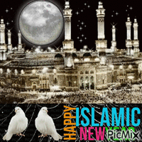 Happy islamic new year - Бесплатный анимированный гифка