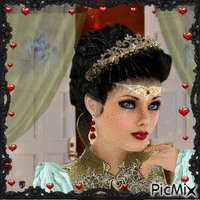 Princesa de corazones... GIF animasi