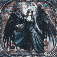 Gothic angel - GIF animado grátis